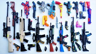 Mengumpulkan Tembak Tembakan Sniper Elite Gun PubG Gun Spiderman Gun Nerf Gun Black MP5 Gun AK47 Gun