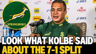 🚨CHESLIN KOLBE ON THE CONTROVERSIAL "RISKY" 7-1 SPLIT ON THE BENCH | SPRINGBOKS NEWS