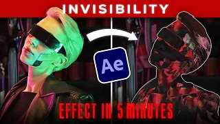 Movie Quality Invisibility Effect - After After Effects Tutorial