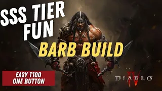 Most FUN And EASY Barbarian Build In Diablo 4! DESTROYS All Content With One Button!