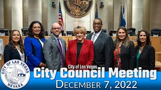 Las Vegas City Council Meeting 12-7-22