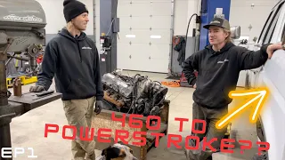 460 to Powerstroke Swap? The Start Of The New Shop Project Truck Series!