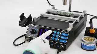 Top YIHUA 853AAA Hot Air Soldering Station in Aliexpress Preheating Station Desoldering chip removal