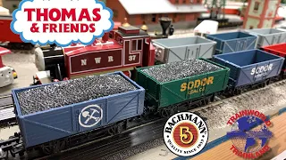 New Bachmann Thomas and Friends Open Wagons - From TrainWorld (with drop test)