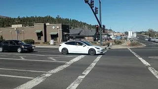 Walking Route 66 In Flagstaff, Arizona I Got Entertainment At A Stop Light!