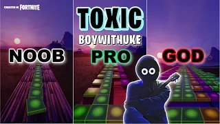 BoyWithUke - Toxic - Noob vs Pro vs God (Fortnite Music Blocks)