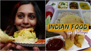 BEST INDIAN FOOD IN PATTAYA | Thali (pure vegetarian), Mumbai Vada Pav & more street food