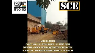 MINI DUMPER | CONSTRUCTION SITE DUMPER | TOUGH RIDER | CONSTRUCTION TECHNOLGY SHRIRAM