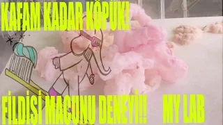 FİLDİŞİ MACUNU DENEYİ (ELEPHANT TOOTHPASTE EXPERIMENT) KAFAM KADAR KÖPÜK ! My Lab l