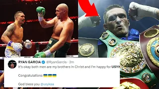 BOXERS REACT TO OLEKSANDR USYK BEATING TYSON FURY