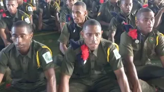 THE FIJI TIMES | Monfort Boys Town students sing after their cadet pass out parade