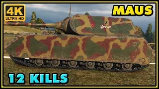 Maus - 12 Kills - 8,6K Damage - 1 VS 7 - World of Tanks Gameplay