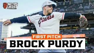 49ers QB Brock Purdy Throws First Pitch at San Francisco Giants Game