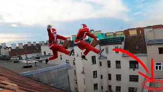 SANTA HITTING ROOFGAPS (X-MAS Special) 🎄 | Parkour Vlog Ep.8 [VIENNA]