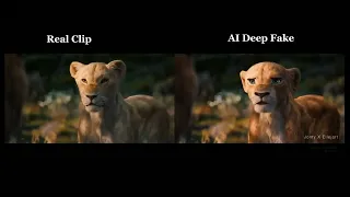 I used "AI" to fix the Lion King