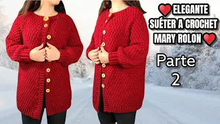 🧶❤ "CARDIGAN ABIERTO" A CROCHET - TEJIDO FÁCIL Y FÁCIL PARTE #2