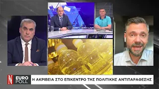 Γ. Μπλιούμης, Δ. Παπαδημητριάδης  και Α. Τσουκαράκης στην εκπομπή Europoll στη ΝΑΥΤΕΜΠΟΡΙΚΗ TV