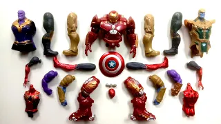 Merakit Mainan Spiderman Vs Thanos Vs Hulk Buster Superhero Avengers