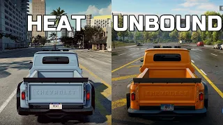 Chevrolet C10 Stepside Pickup - Need For Speed: HEAT vs UNBOUND - Side by Side comparison