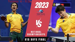 WORLD YOUTH FINALISTS FACE OFF | Aditya Sareen vs Won Bae | 2023 National Championships | U15 Final