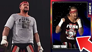 WWE 2k24 Terry Funk ECW DLC pack RATING & RENDER revealed!