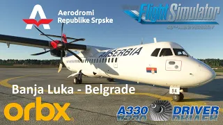 ATR 72-600 from ORBX NEW Banja Luka to Belgrade | Real Airline Pilot