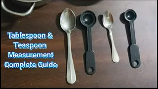 Difference between Teaspoon and Tablespoon || How many Tsp in a Tbsp ? | Tips& Tricks | KitchenHacks