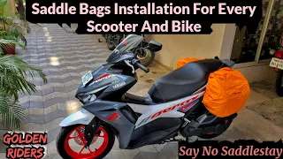 Easy Saddle Bags Installation On Every Scooter And Bike | Best & Cheapest saddle bags for long rides