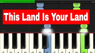 This Land Is Your Land - Piano Tutorial