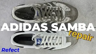 ASMR Sneaker Makeover: Restoring Cult Classic Adidas Samba - Can It Really Be Done?