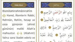 1 fatiha süresi. Kuran-ı Kerim Arapça Okunuşu ve Anlamı! #kuranıkerim