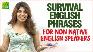 Survival English Phrases For Non Native Speakers | English Lesson By Niharika | Speak Confidently