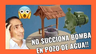 🤯Por qué una BOMBA eléctrica NO SUCCIONA agua de un POZO? ✅Tipos de BOMBA y SOLUCIÓN -  SENCILLO