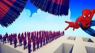 100x MARVEL SPIDER-MAN + 1x GIANT vs 1xEVERY GOD - Totally Accurate Battle Simulator TABS