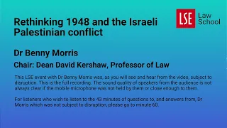 Rethinking 1948 and the Israeli Palestinian conflict