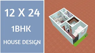 12 x 24 House Plan ll 288 Sqft House Design ll 12 x 24 Ghar Ka Naksha