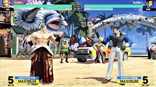 Geese Howard vs Robert Garcia (Hardest AI) - KOF XV