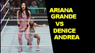 WWE 2K19 Ariana Grande vs Denice Andrea - Knockout Match