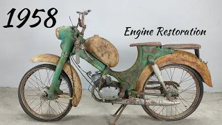 Engine Restoration of a 1958 Pedal Moped (Jawa Stadion 50cc 2T)