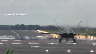 MIG-29 VS F-22 Raptor breathtaking vertical climb take offs. WARNING ! LOUD VIDEO