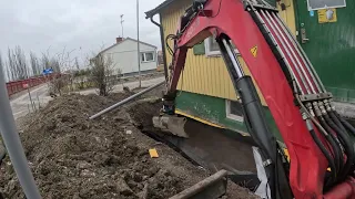 Day 11. Draining and insulating a basement. Timelapse