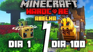 Eu Sobrevivi 100 Dias Sendo uma ABELHA no Minecraft Hardcore