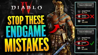 Diablo 4 - 5 HUGE Endgame MISTAKES to AVOID in Season 4!