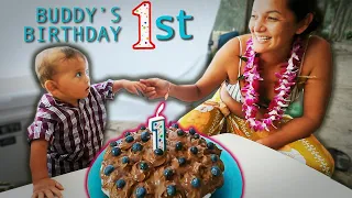 Buddy’s 1st Birthday! Avocado Frosting Smash Cake! Chocolate Haupia Pie & Lei Making w/ Kimi Werner