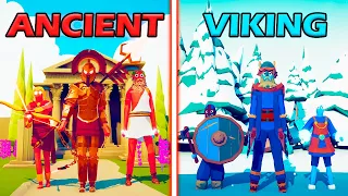 ANCIENT TEAM (FULL) vs VIKING TEAM (FULL) - Totally Accurate Battle Simulator | TABS