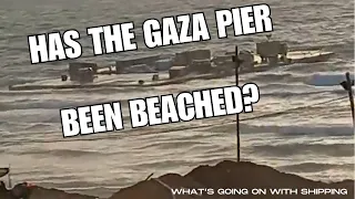 Now, the Gaza Pier has Been Beached! | Video Shows Part of the Trident Pier Ashore in Israel