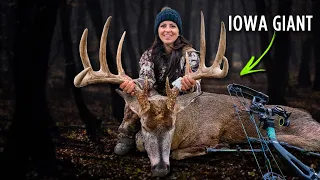 Bow hunting an IOWA GIANT IN THE RUT | Sarah Bowmar |