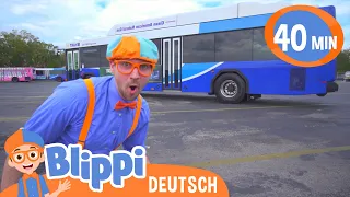 Blippi Deutsch - Blippi Explores a Bus | Abenteuer und Videos für Kinder