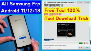 Samsung Frp Bypass 2023 With Frp Tool | Samsung Google Account Unlock | Android 11/12/13