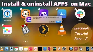 Mac Tutorial for Beginners in Telugu Part-5 | How to Download & Uninstall APPS on MacBook's By PJ